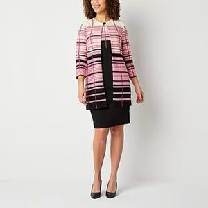 Danny & Nicole Sheath style dress with coat. Size 18W.